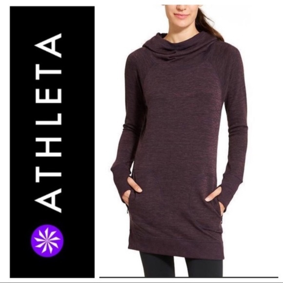 athleta hoodie dress